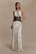 Lace-Kissed Starlight Gown Maxi Dress