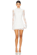 Ivory Lace Whisper Mini Dress