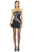 Noir Sculpt Bandage Dress