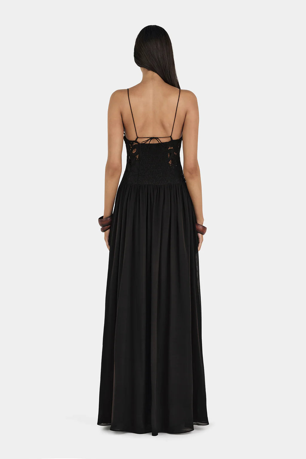 Midnight Lace Whisper Maxi Dress