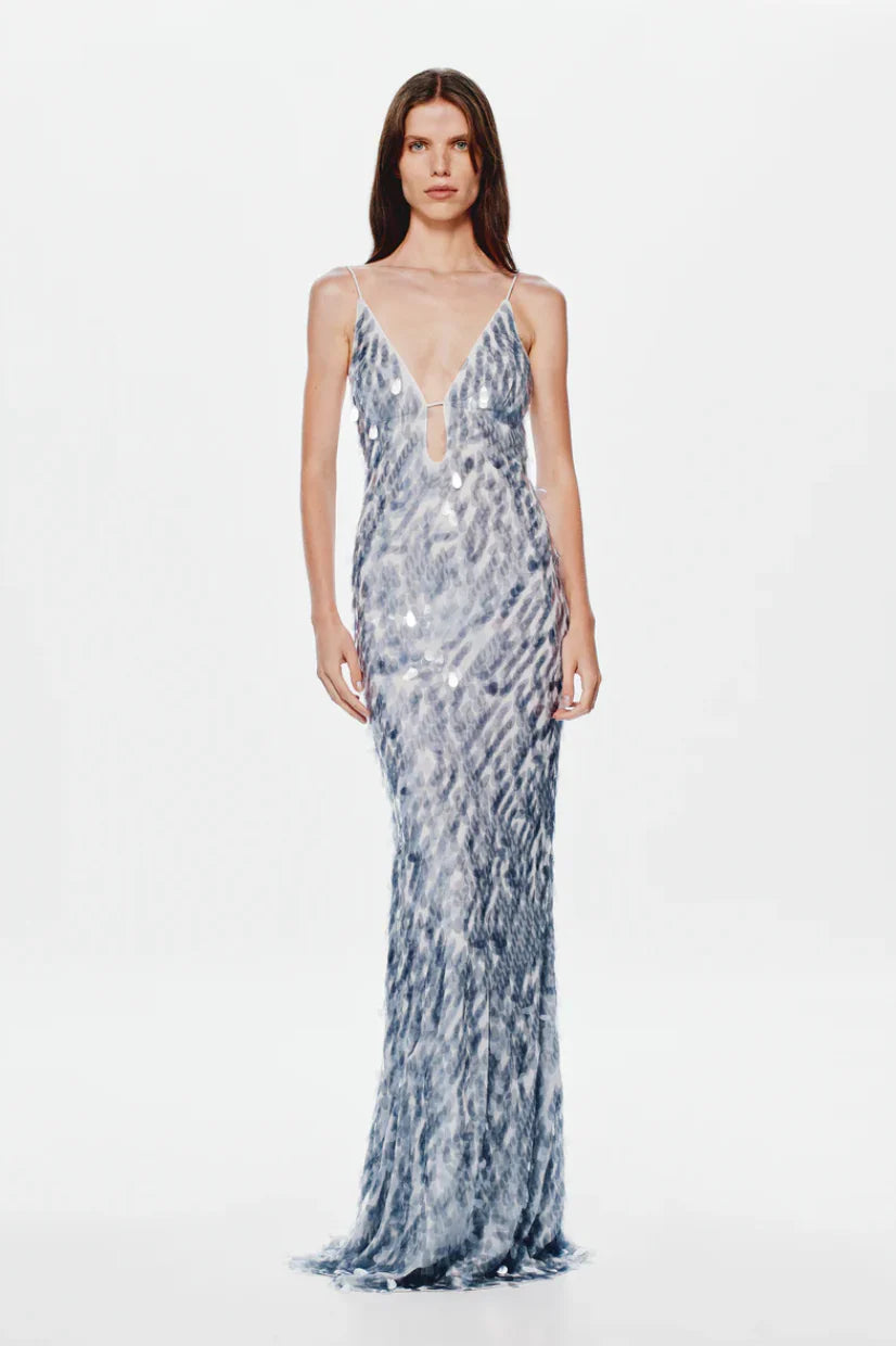 Starlight Sequin Evening Gown