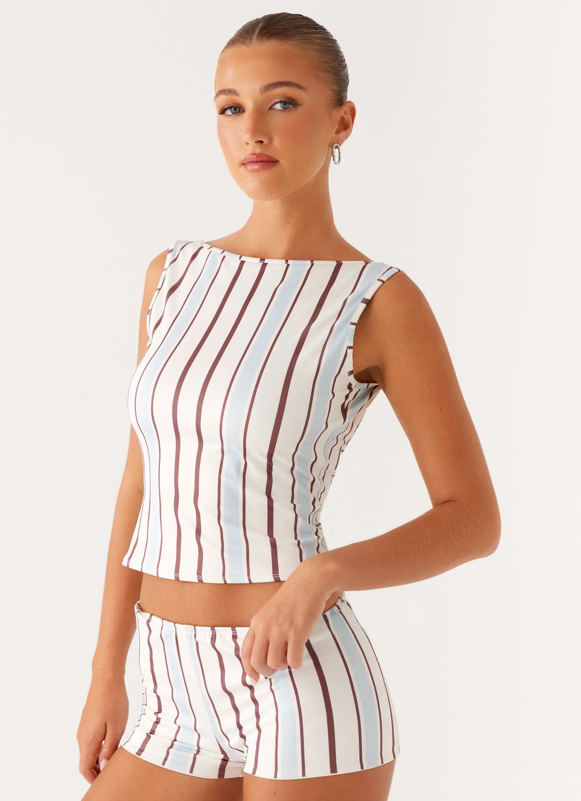 Blue Striped Tank Top – Casual Everyday Essential