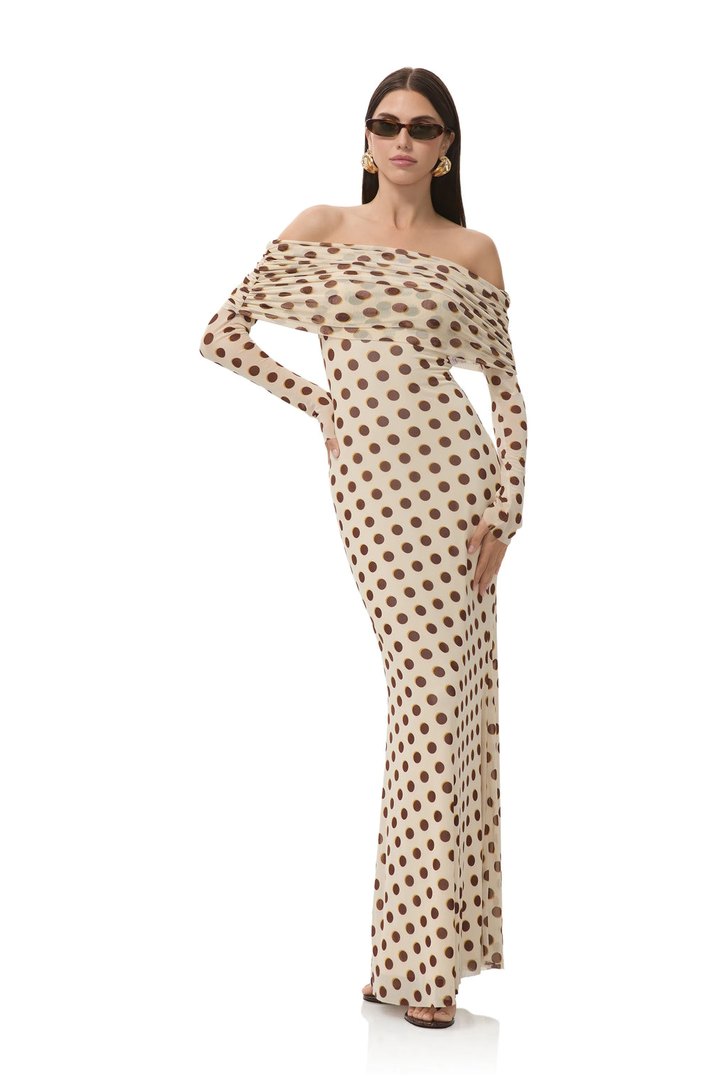 Polka-Dot Midnight Muse Dress