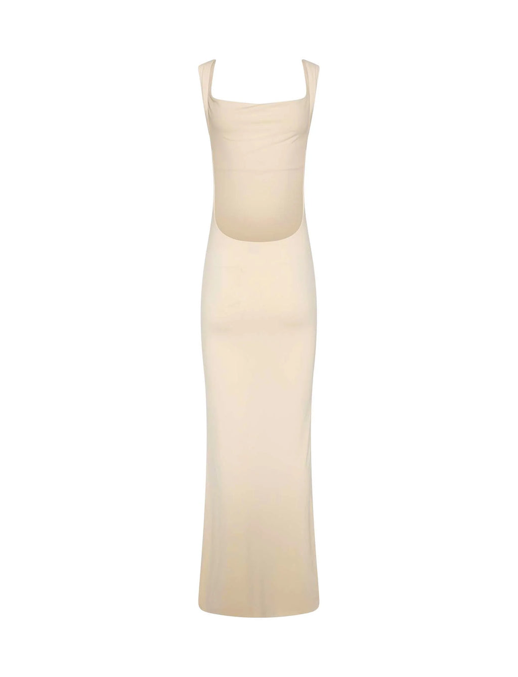 Ivory Square Neck Fishtail Gown