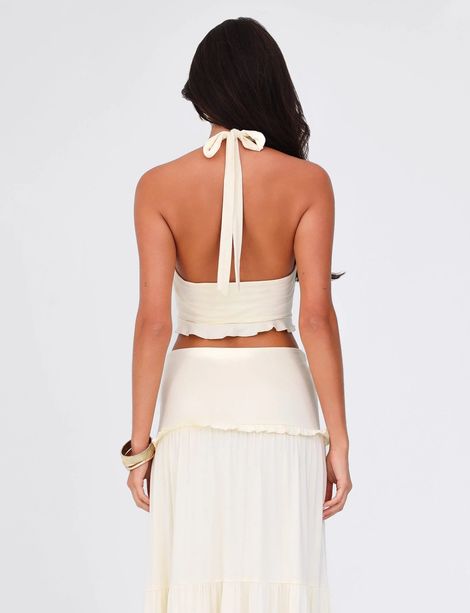 Sahara Cross Ruffle Top