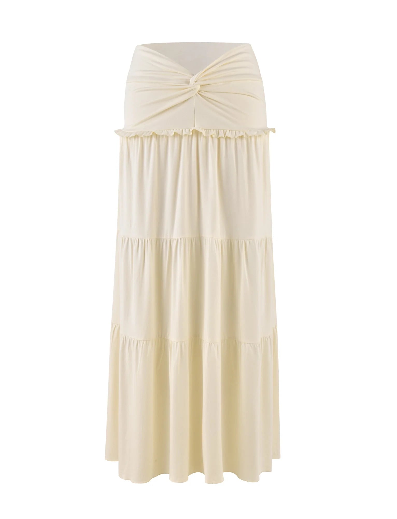 Sahara Flow Ruffle Maxi Skirt
