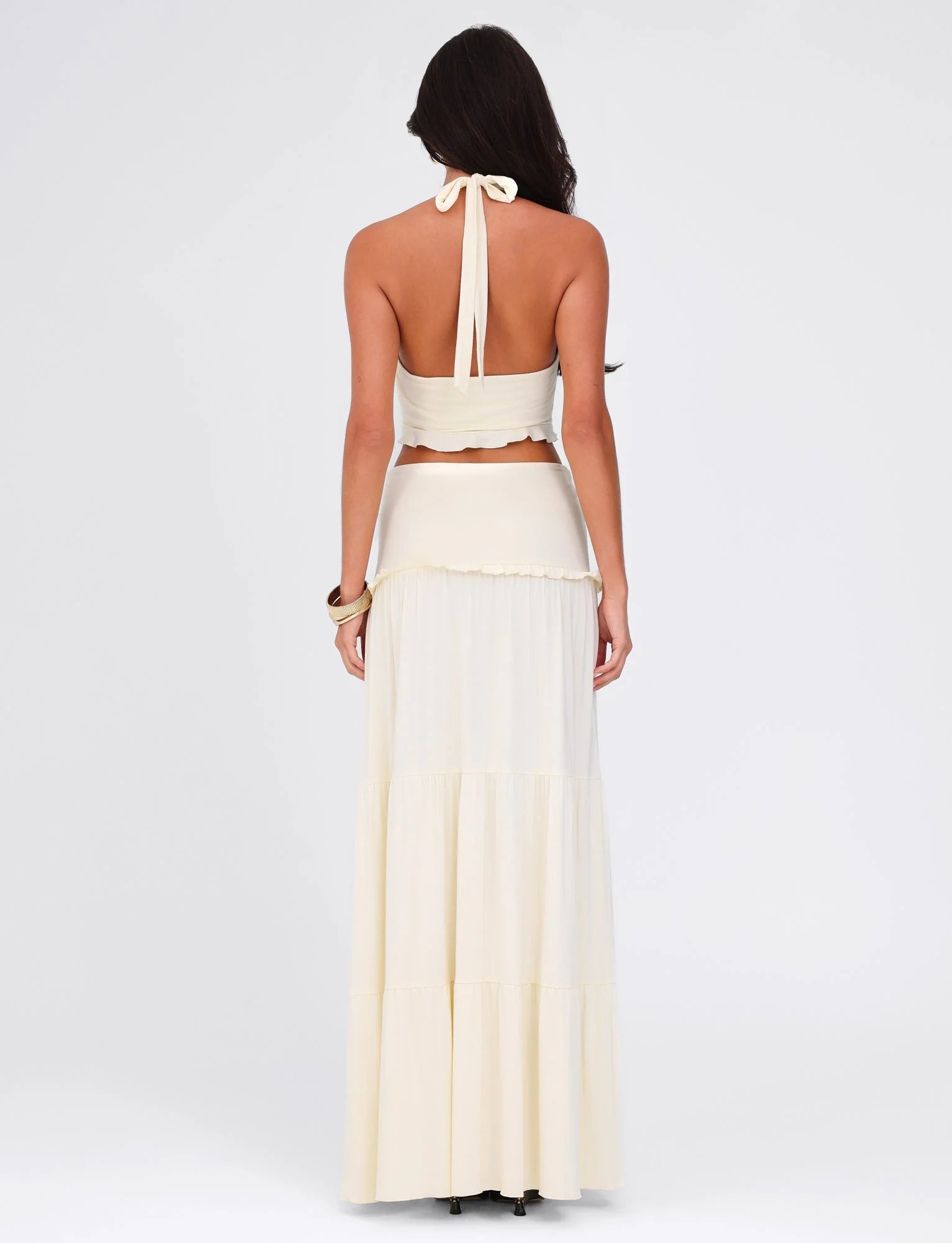 Sahara Flow Ruffle Maxi Skirt