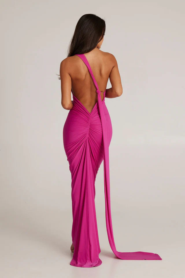 Velora Sash Drape Gown