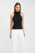 Noir Bareback Halter Top