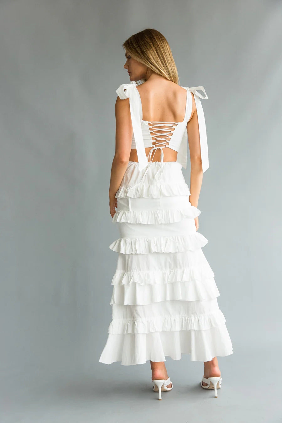 Dawn Bow Strap Bustier Set