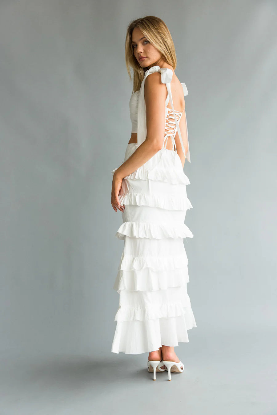 Dawn Bow Strap Bustier Set