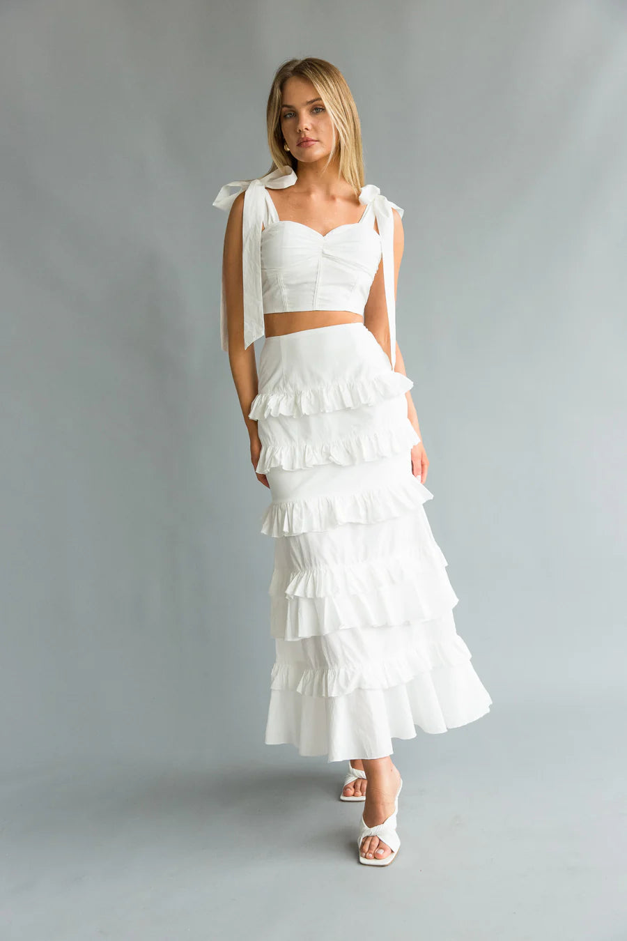 Dawn Bow Strap Bustier Set