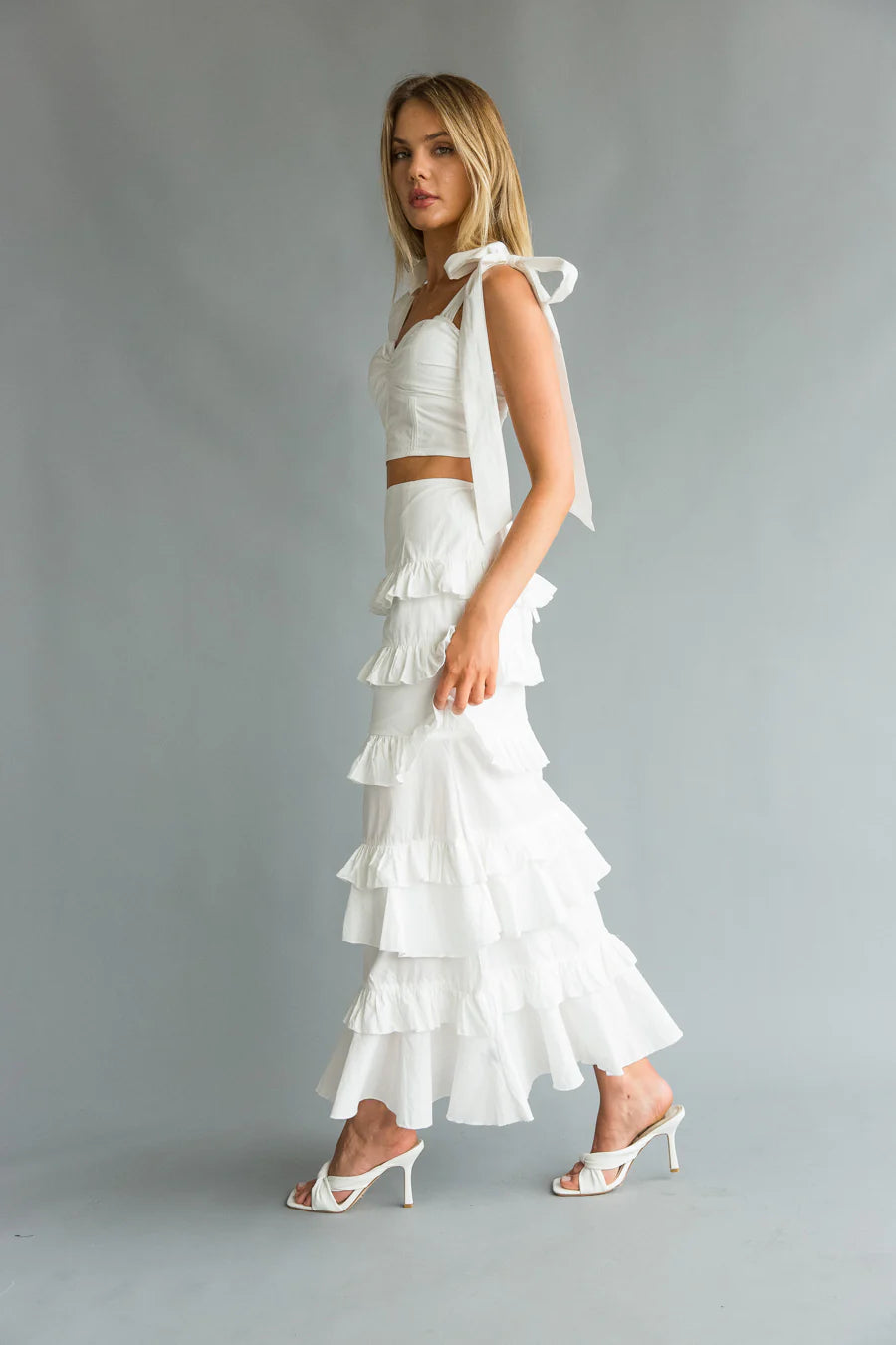 Dawn Bow Strap Bustier Set