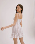 Ivory Sugar Ruffle Mini Dress