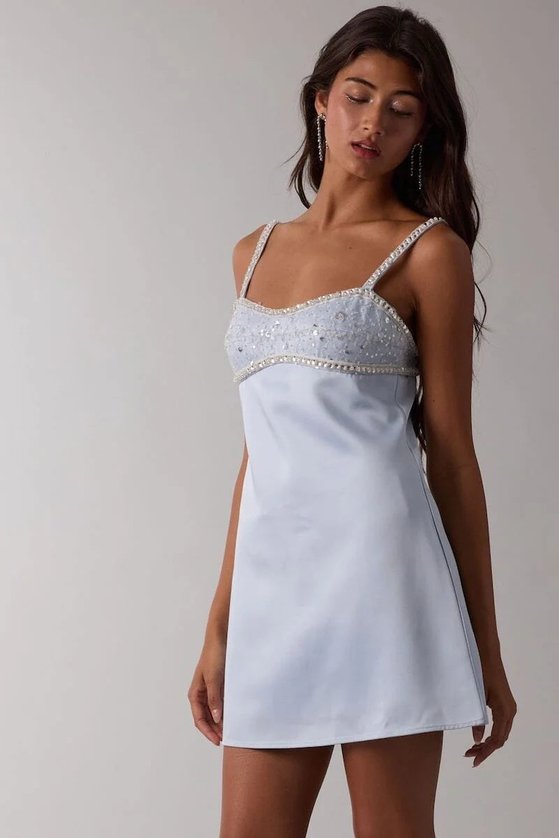 Crystal Glow Serenade Mini Dress