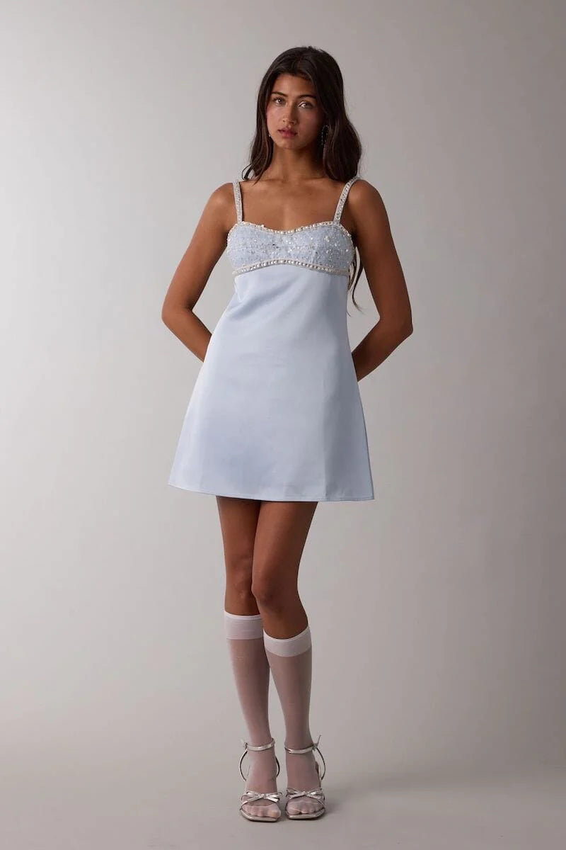 Crystal Glow Serenade Mini Dress