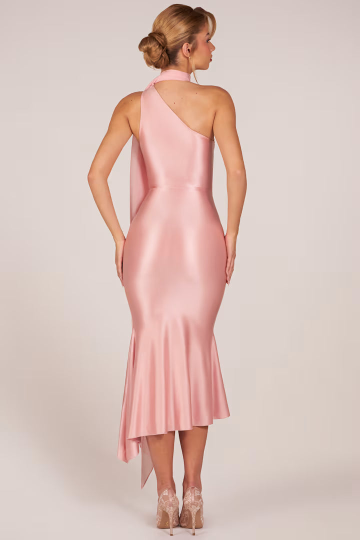 Blush Étoile Scarf Midi Dress
