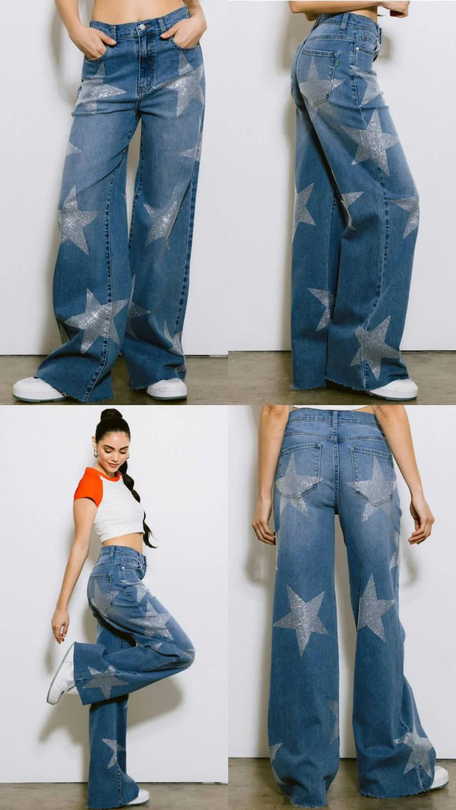 Starlit Wide Leg Jeans