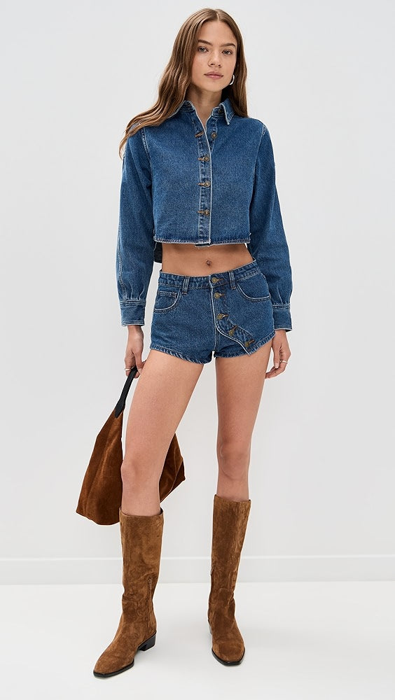 Moonlight Denim Shirt – Western Vintage Style