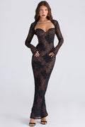 Noir Siren Lace Gown