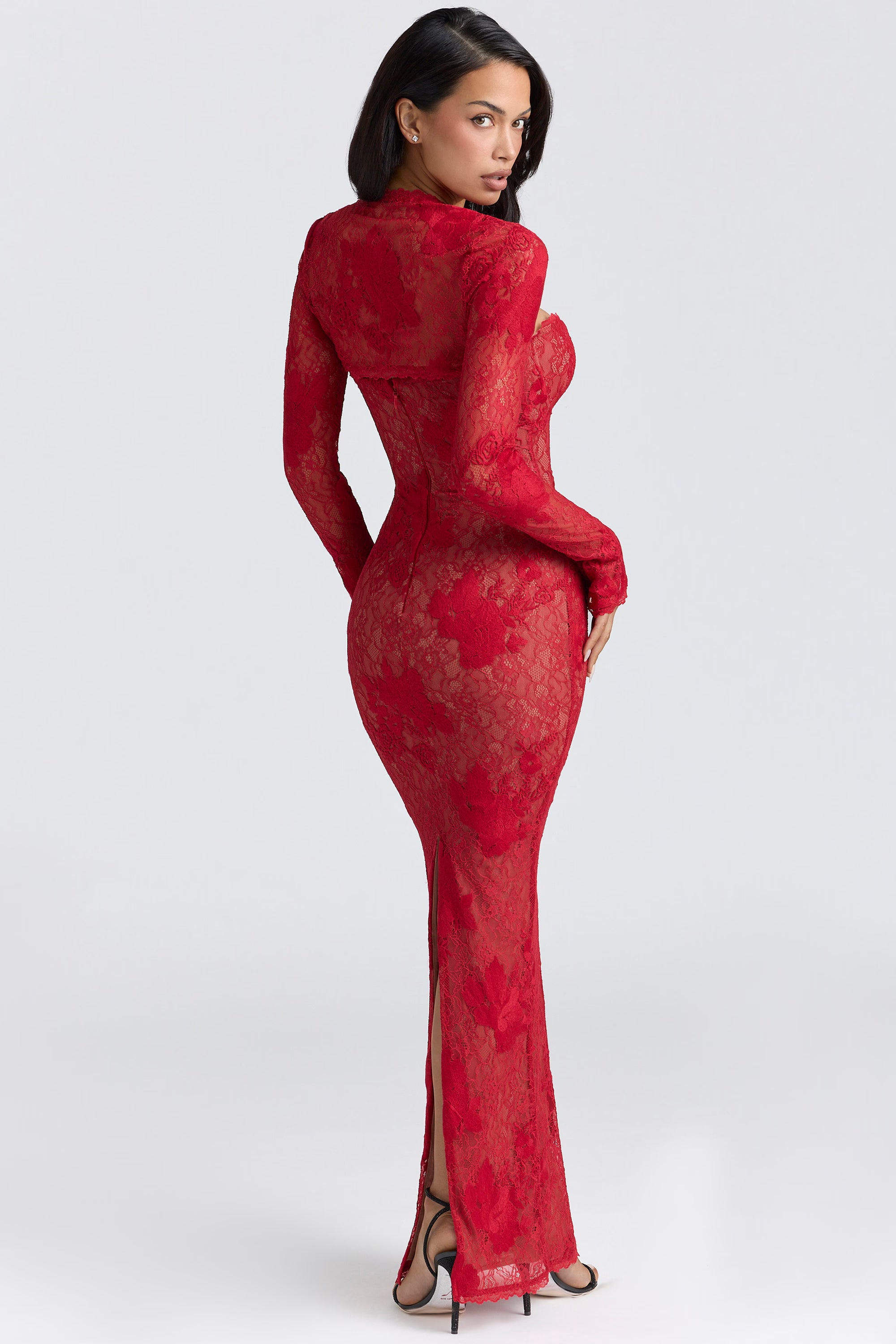 Scarlet Lace Siren Gown