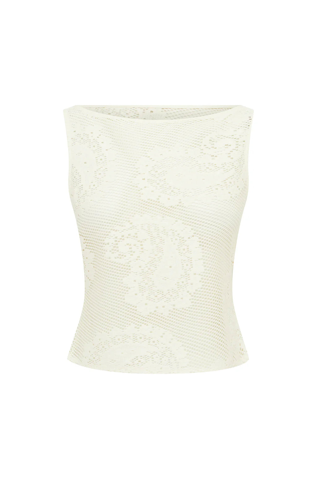Lace Veil Cropped Tank