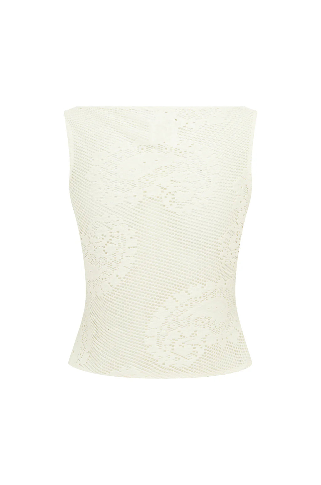 Lace Veil Cropped Tank