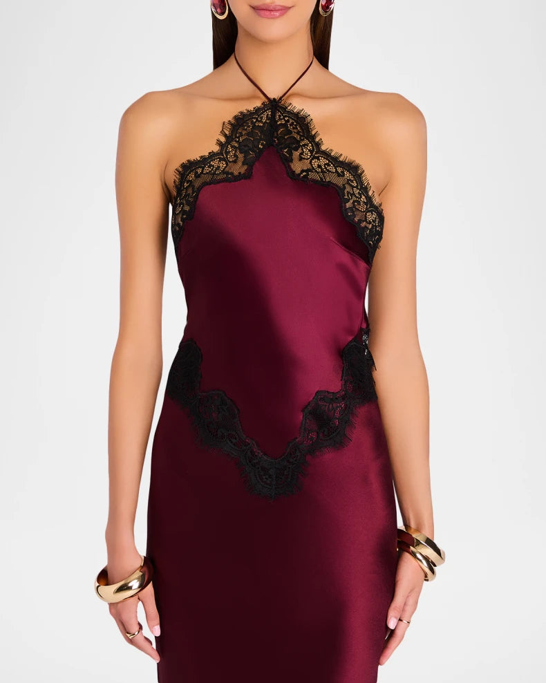 Rouge Lace Siren Maxi Dress