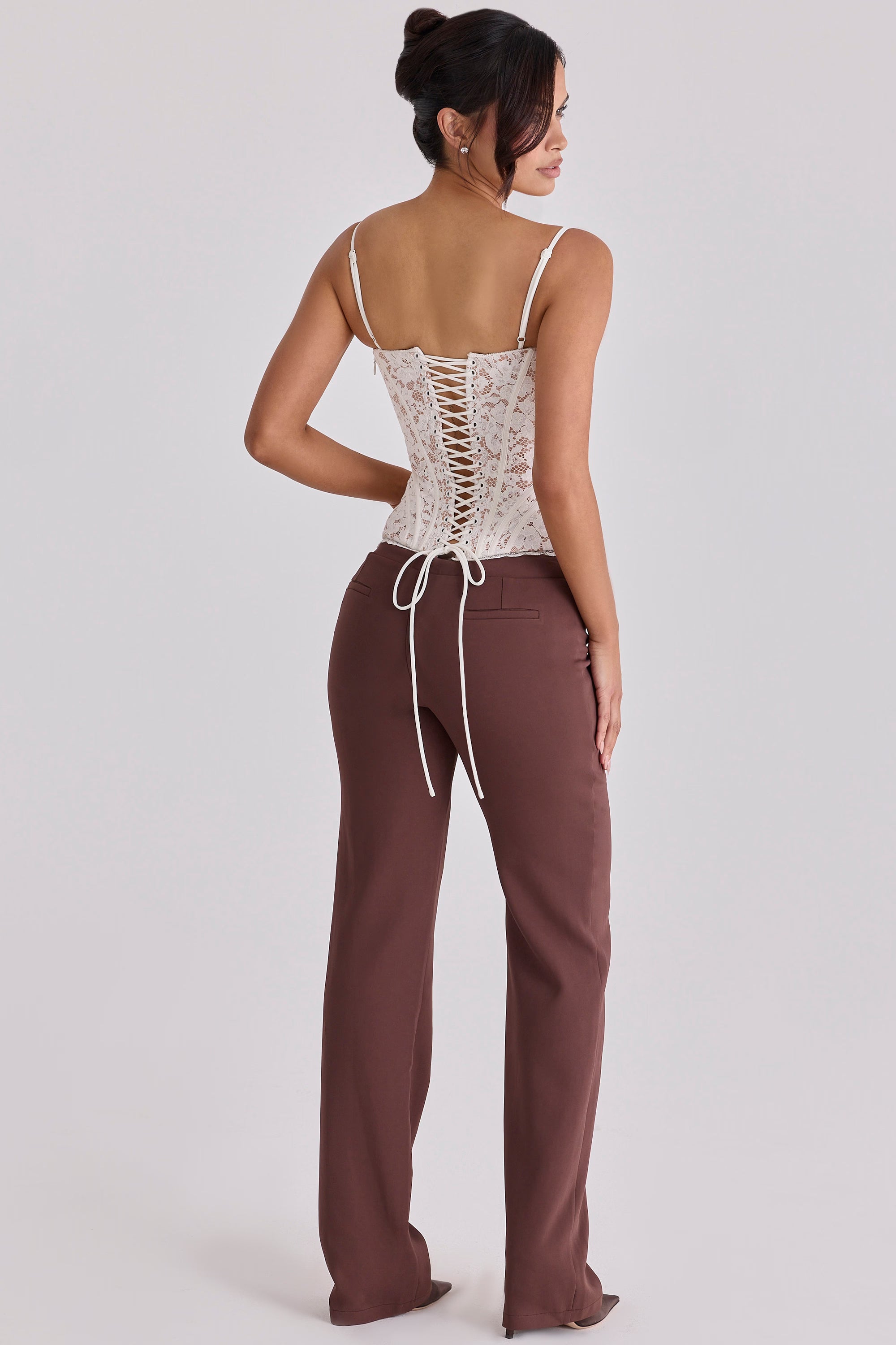 Ivory Whisper Lace Corset Top