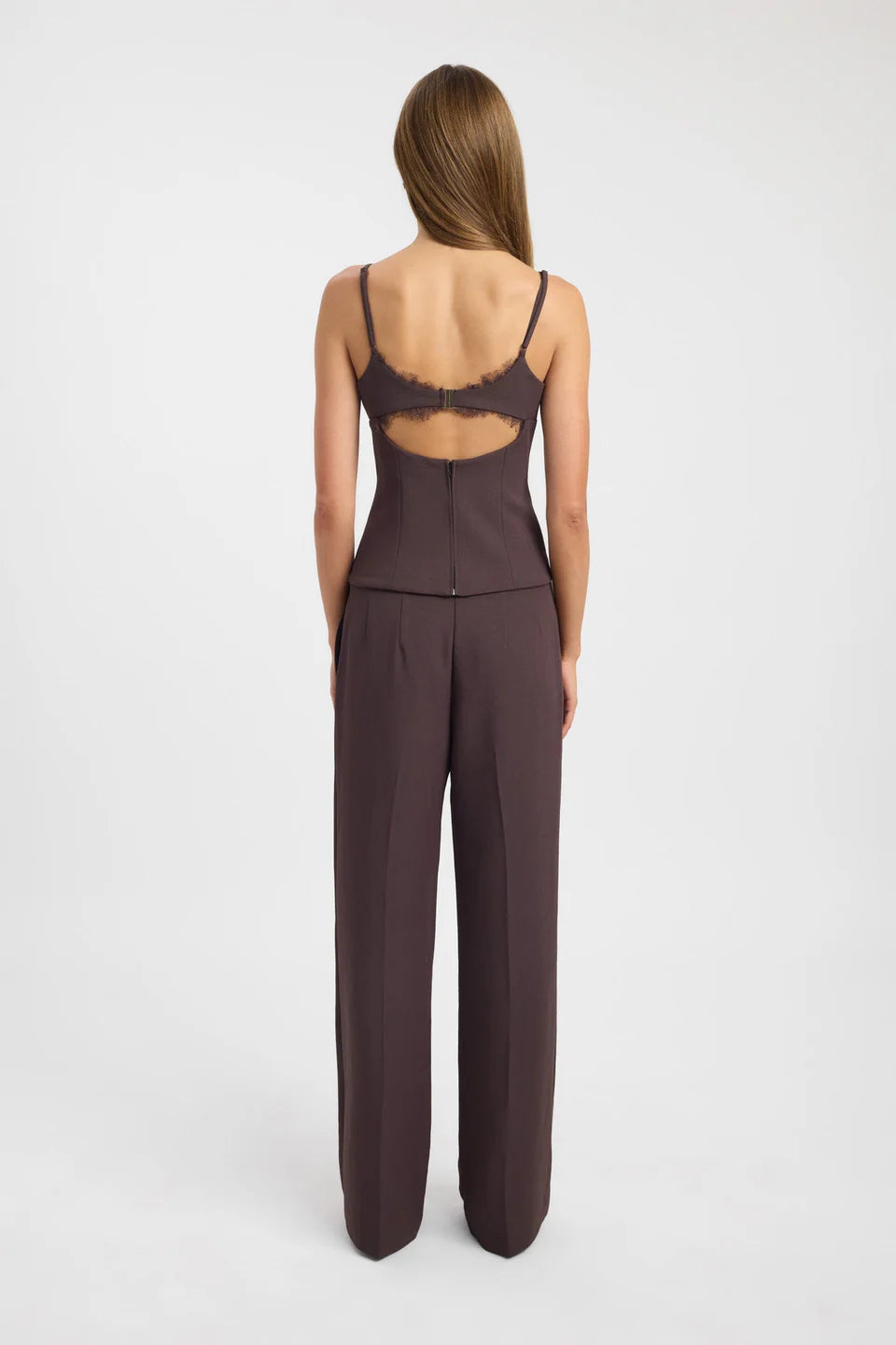 Dark Lace Corset Cami Top