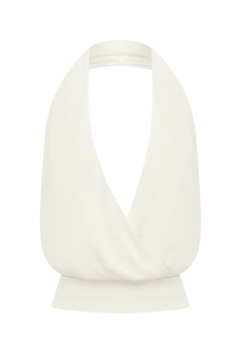 Ivory Halo Halter Crop Top