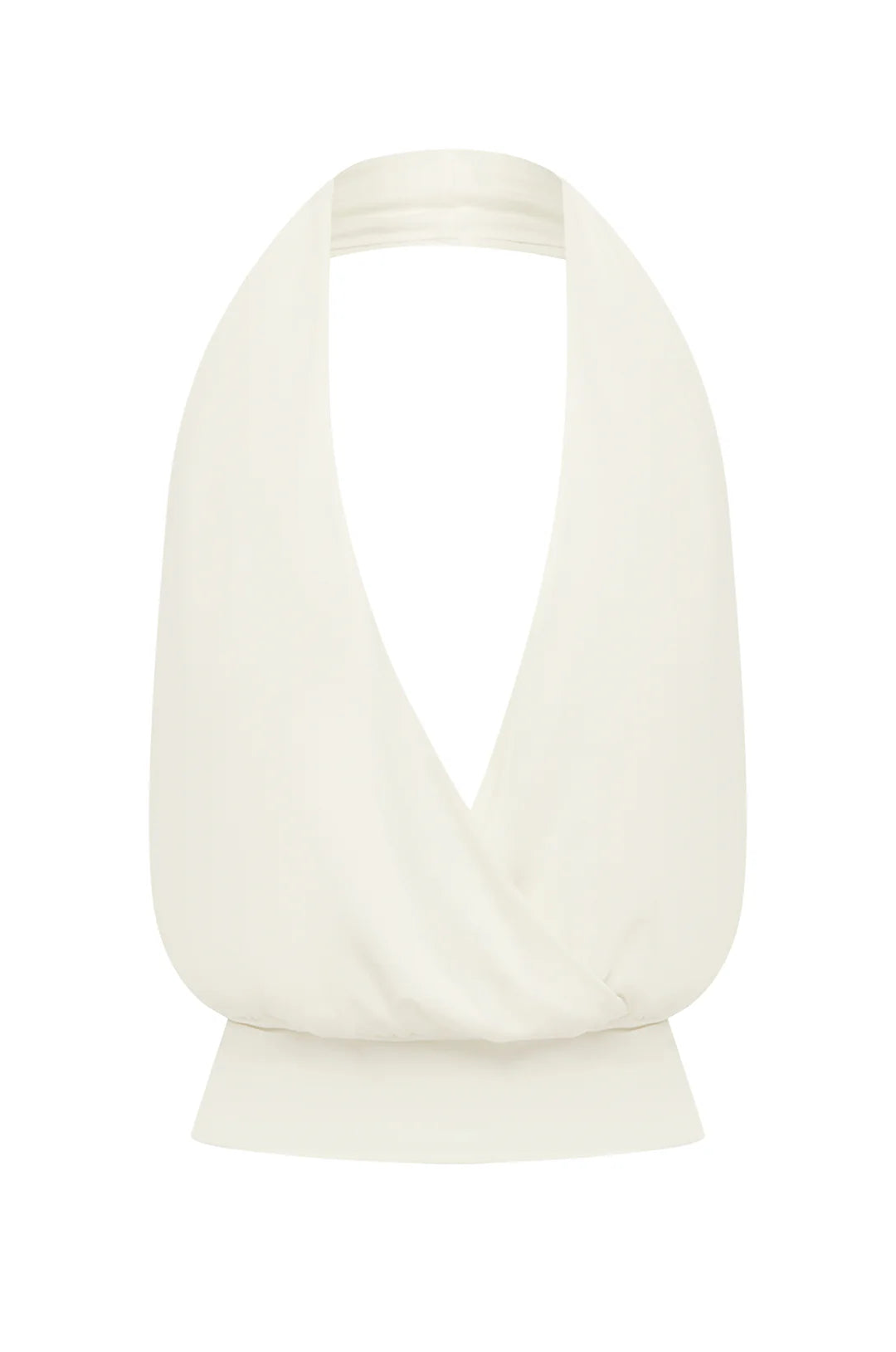 Ivory Halo Halter Crop Top