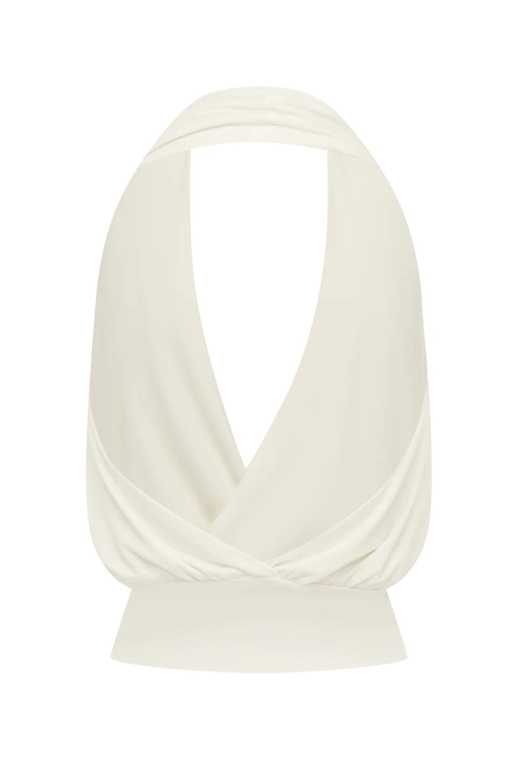 Ivory Halo Halter Crop Top