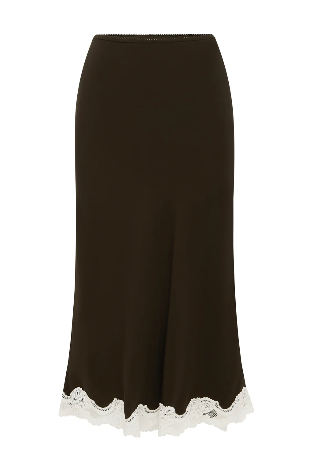 Cocoa Lace Whisper Midi Skirt