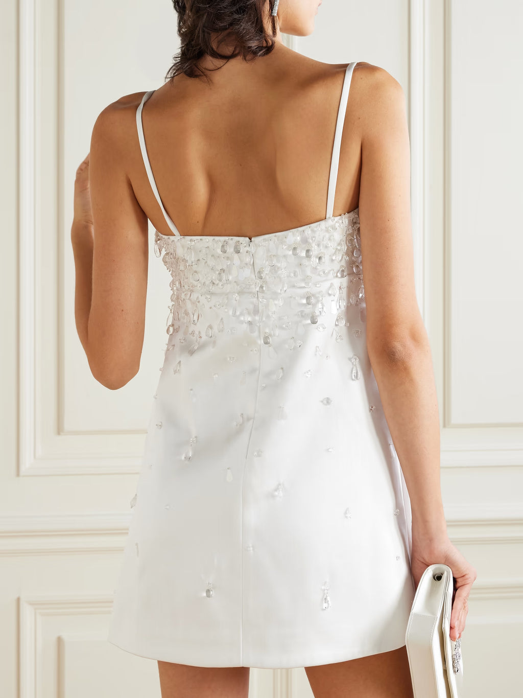 Pearl Cascade Mini Dress