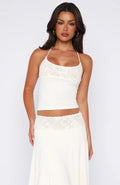 Ivory Lace Halo Top