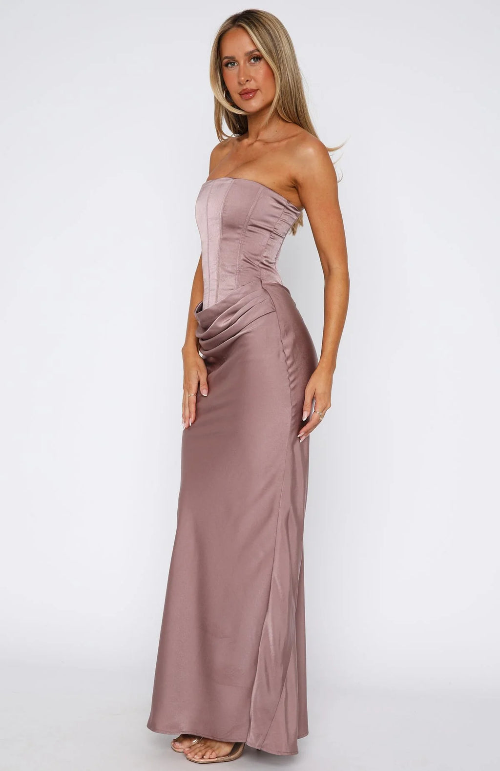 Smoky Amethyst Corset Gown